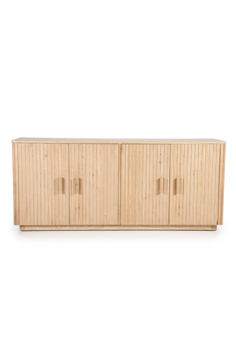 Oak Fluted 4-Door Sideboard | Eleonora Rosenborg | Woodfurniture.com