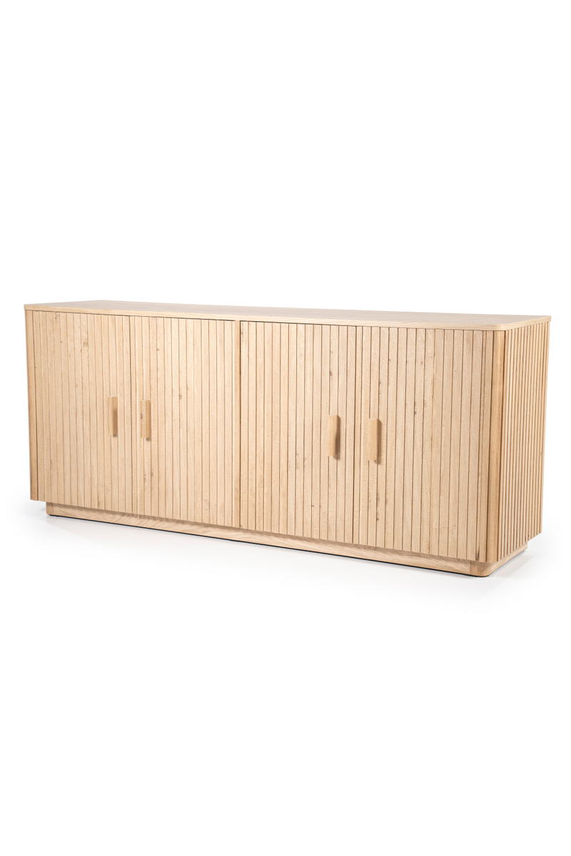 Oak Fluted 4-Door Sideboard | Eleonora Rosenborg | Woodfurniture.com