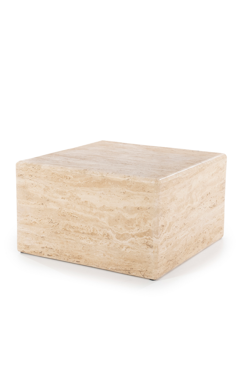 Square Travertine Coffee Table | Eleonora Donta | Woodfurniture.com