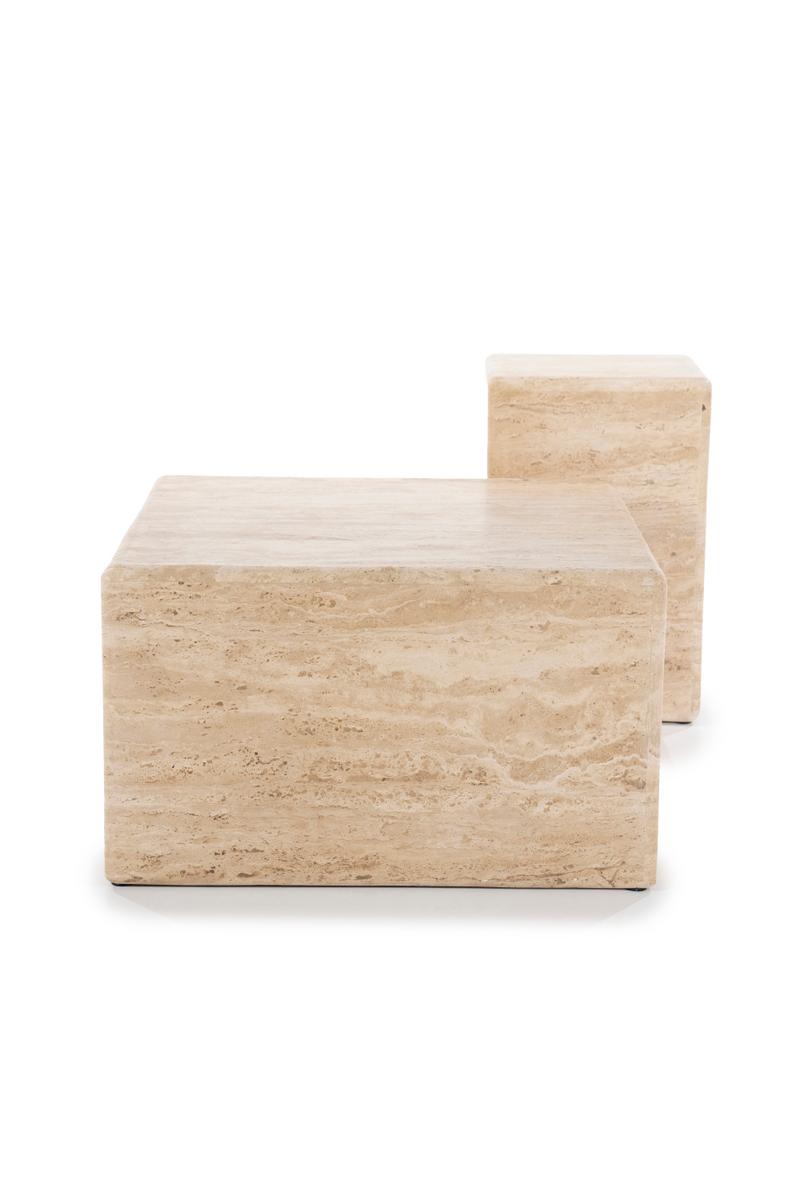 Square Travertine Coffee Table | Eleonora Donta | Woodfurniture.com