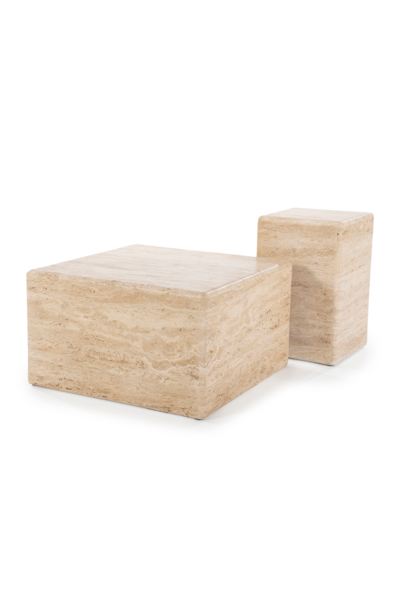 Square Travertine Coffee Table | Eleonora Donta | Woodfurniture.com