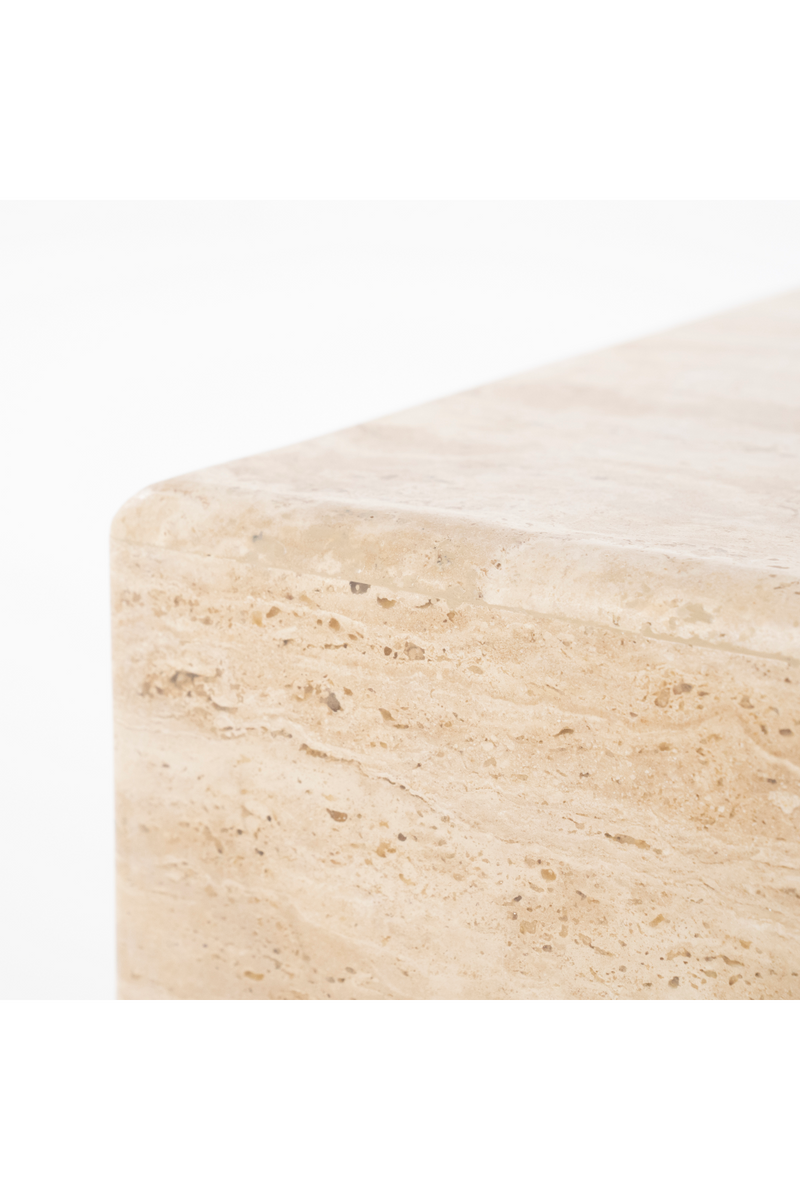 Square Travertine Coffee Table | Eleonora Donta | Woodfurniture.com