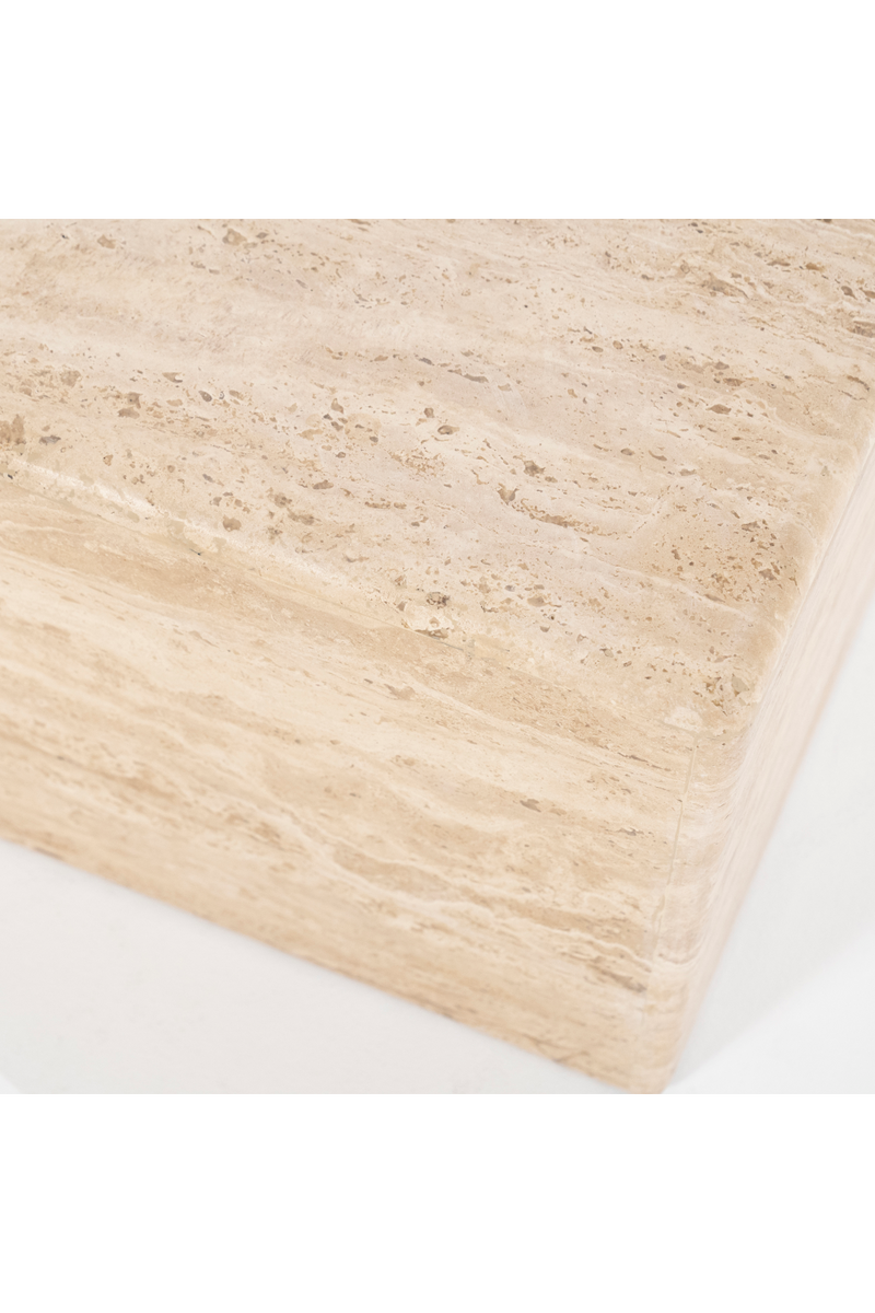 Square Travertine Coffee Table | Eleonora Donta | Woodfurniture.com