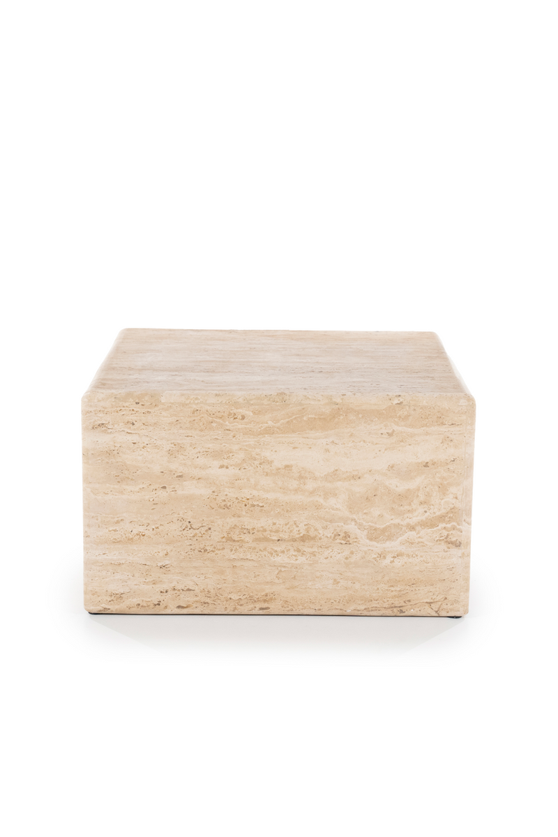 Square Travertine Coffee Table | Eleonora Donta | Woodfurniture.com