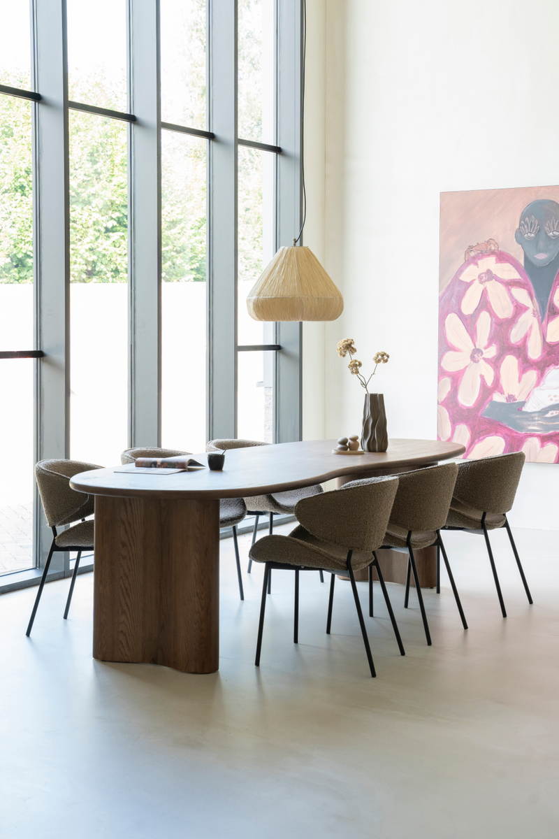 Varnished Oak Organic Dining Table | Eleonora Josh | Oroatrade.com