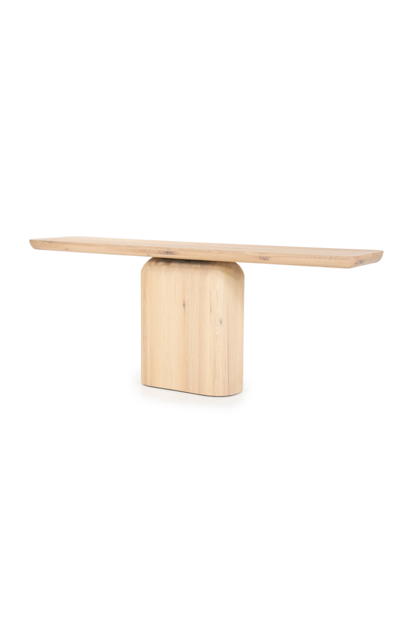 Central-Based Oak Console Table | Eleonora Leon | Woodfurniture.com