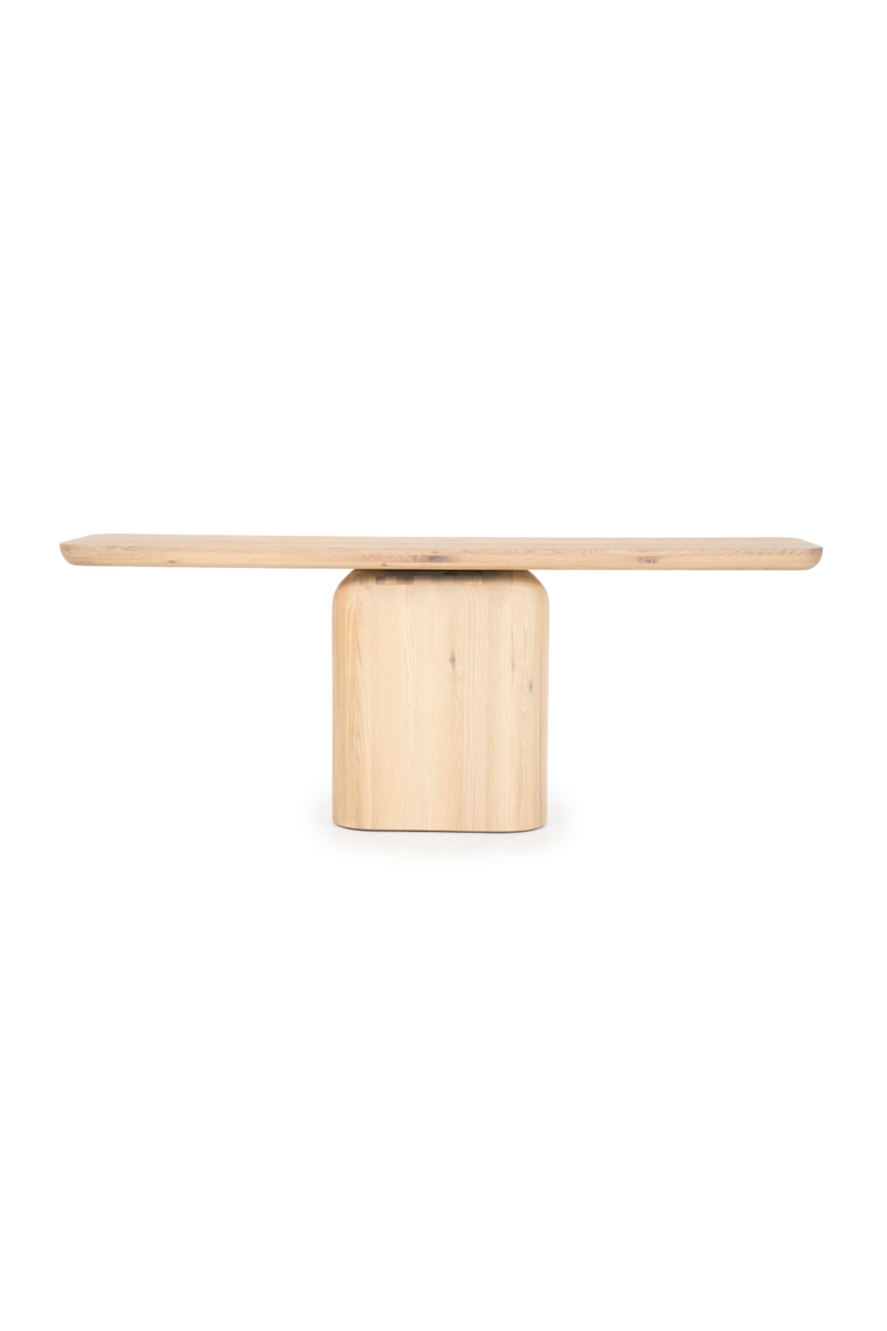 Central-Based Oak Console Table | Eleonora Leon | Woodfurniture.com