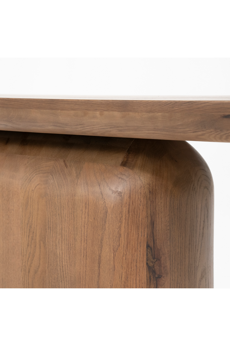 Central-Based Oak Console Table | Eleonora Leon | Woodfurniture.com