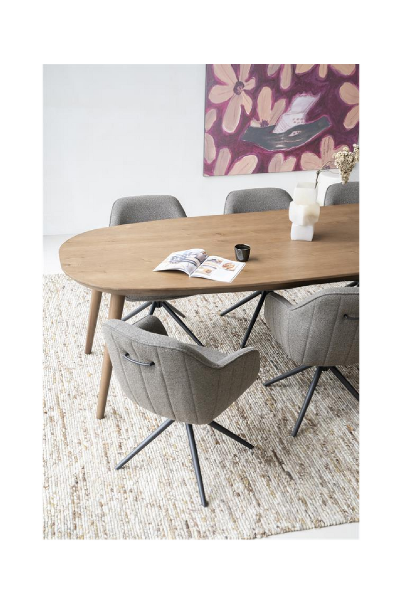 Lacquered Oak Dining Table L | Eleonora Elijah | Woodfurniture.com