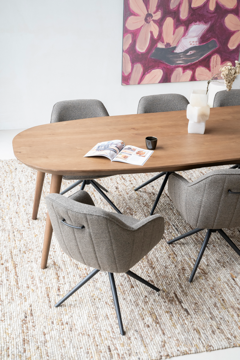 Lacquered Oak Oval Dining Table | Eleonora Elijah | Oroatrade.com