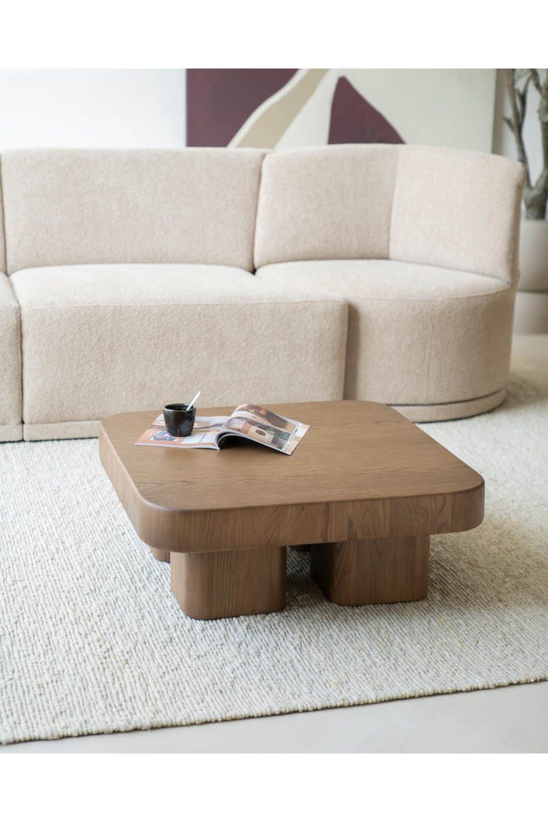 Square Oak Coffee Table | Eleonora Harmonie | Woodfurniture.com