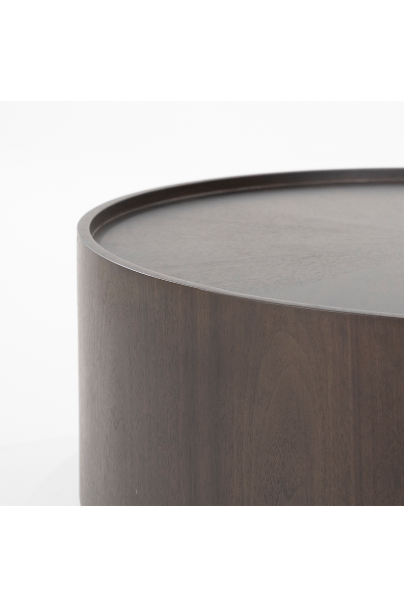 Walnut Round Nesting Coffee Tables (2) | Eleonora Max | Woodfurniture.com