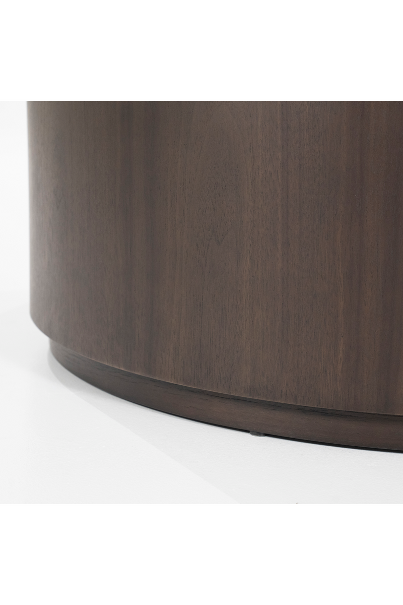 Walnut Round Nesting Coffee Tables (2) | Eleonora Max | Woodfurniture.com