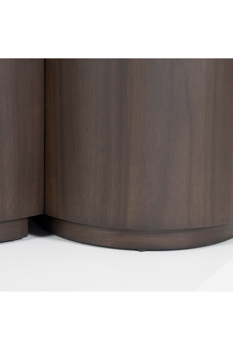 Walnut Round Nesting Coffee Tables (2) | Eleonora Max | Woodfurniture.com