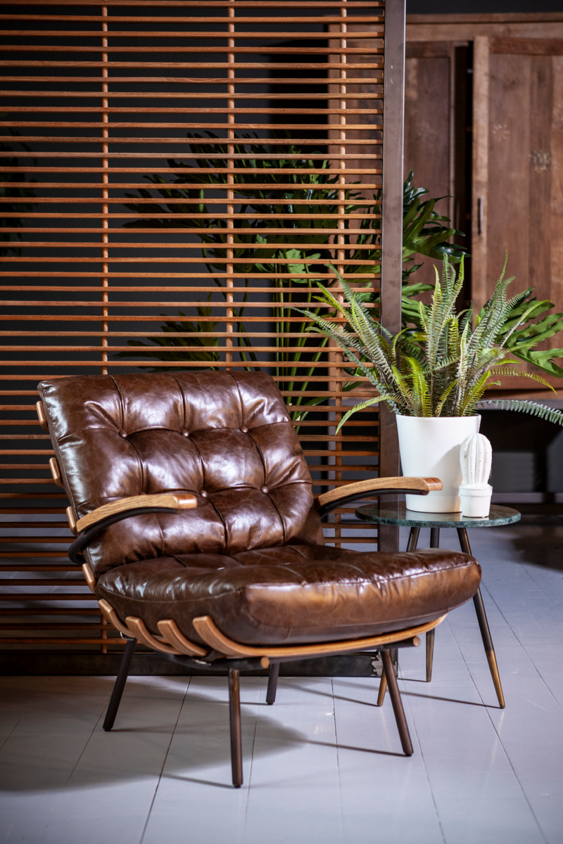 Dark Brown Mid Century Armchair | Eleonora Bastiaan | Woodfurniture.com