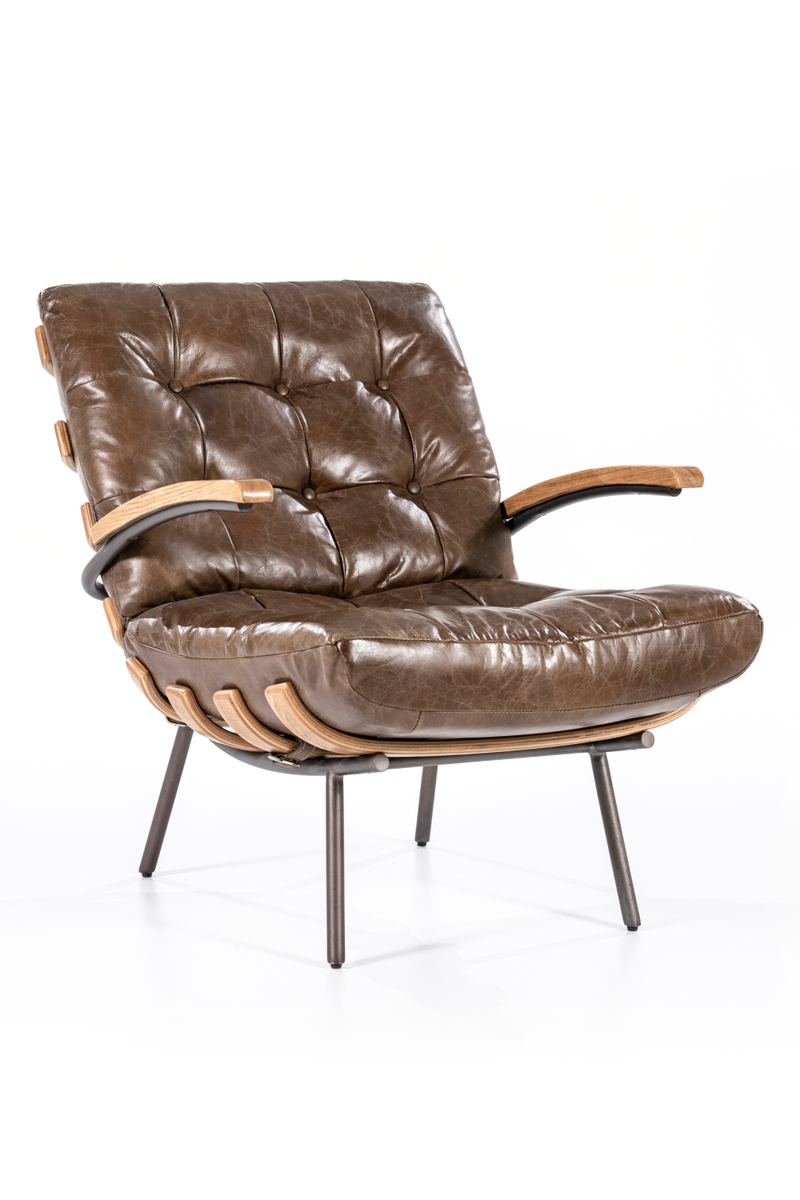 Dark Brown Mid Century Armchair | Eleonora Bastiaan | Woodfurniture.com