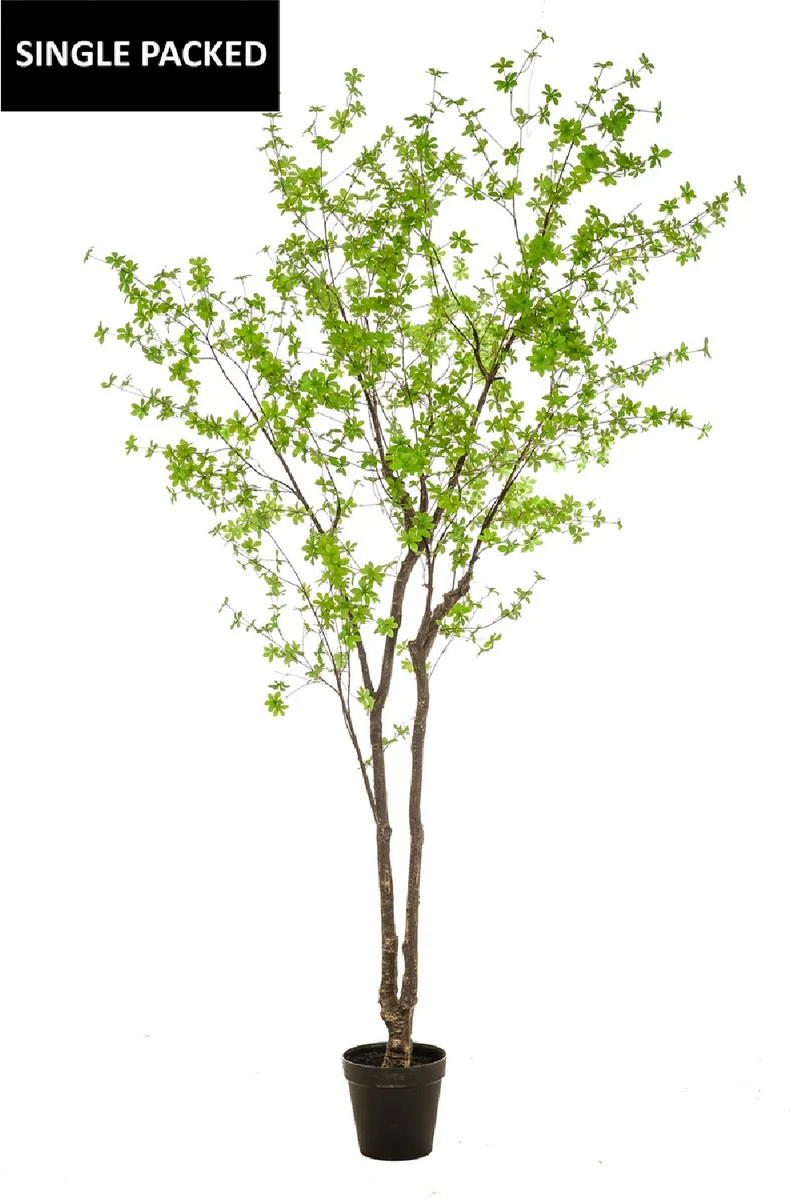 Potted Faux Green Tree | Emerald Tropaeolum | Woodfurniture.com