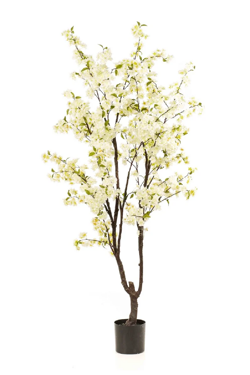 Faux White Sakura Trees (2) | Emerald Cherry Blossom | Woodfurniture.com
