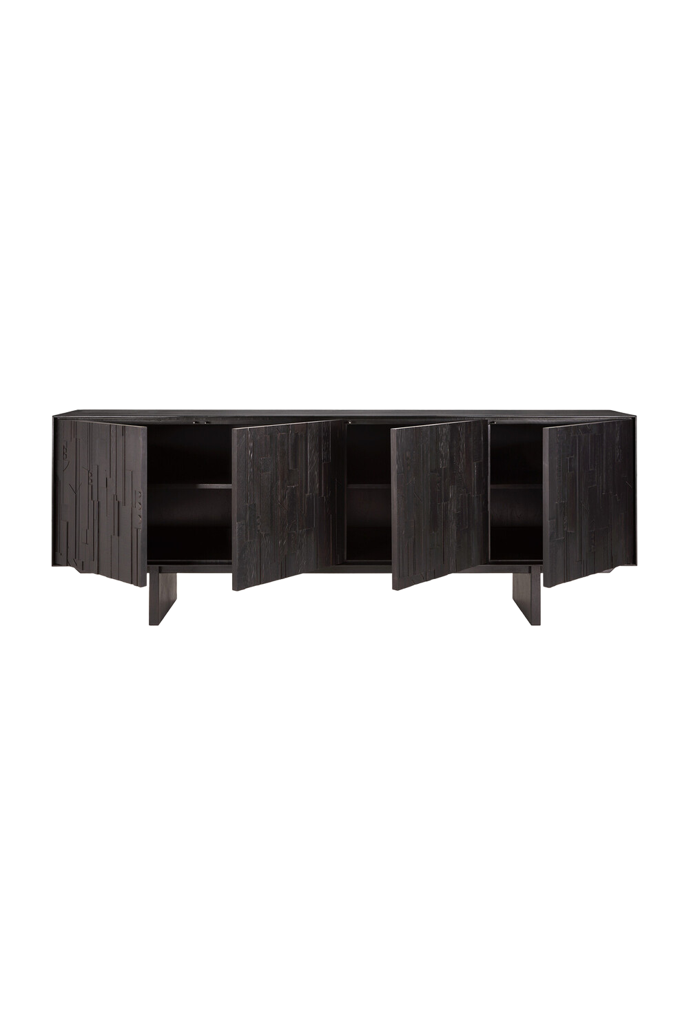 Black Teak Industrial Sideboard | Ethnicraft Mosaic