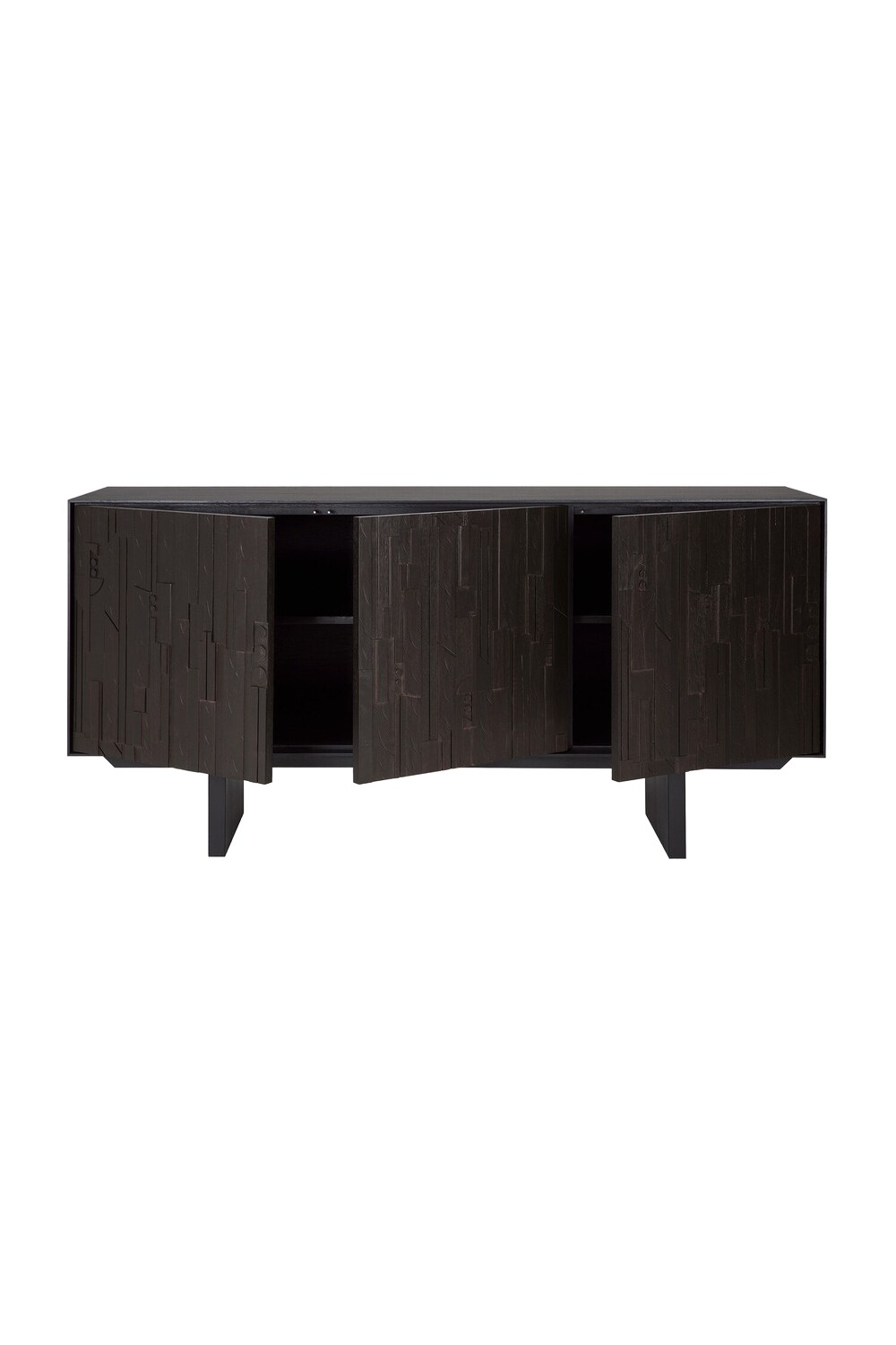 Black Teak Industrial Sideboard | Ethnicraft Mosaic