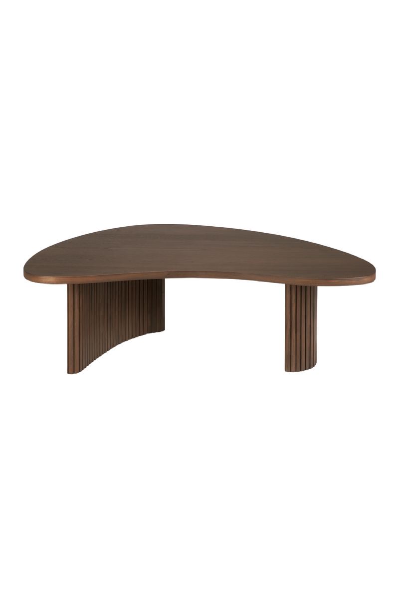 Teak Pebble-Shaped Coffee Table | Ethnicraft Boomerang | Woodfurniture.com