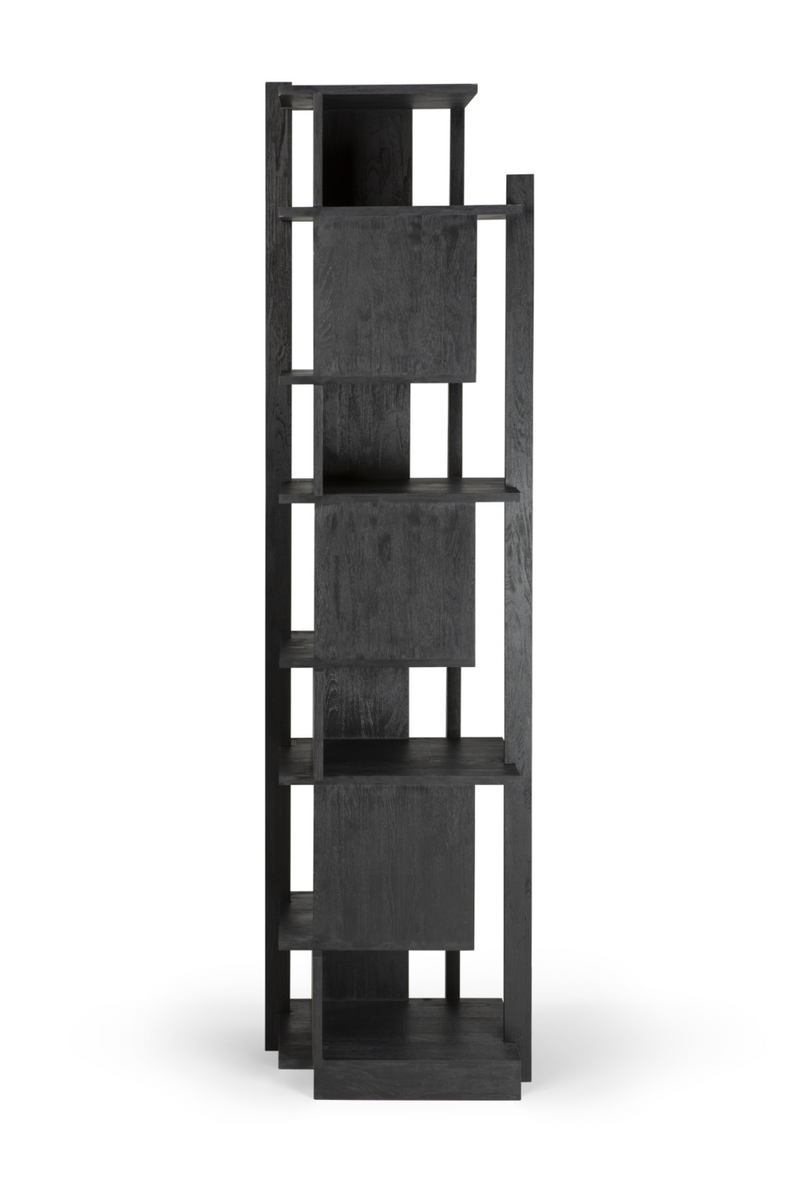 Black Teak Shelving Unit | Ethnicraft Abstract | Woodfurniture.com