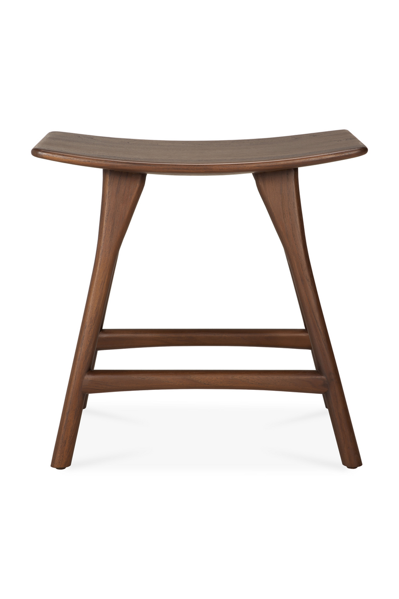 Varnished Teak Stool | Ethnicraft Osso | Woodfurniture.com