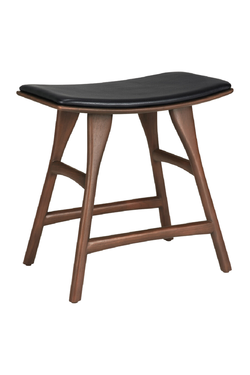 Varnished Teak Stool | Ethnicraft Osso | Woodfurniture.com