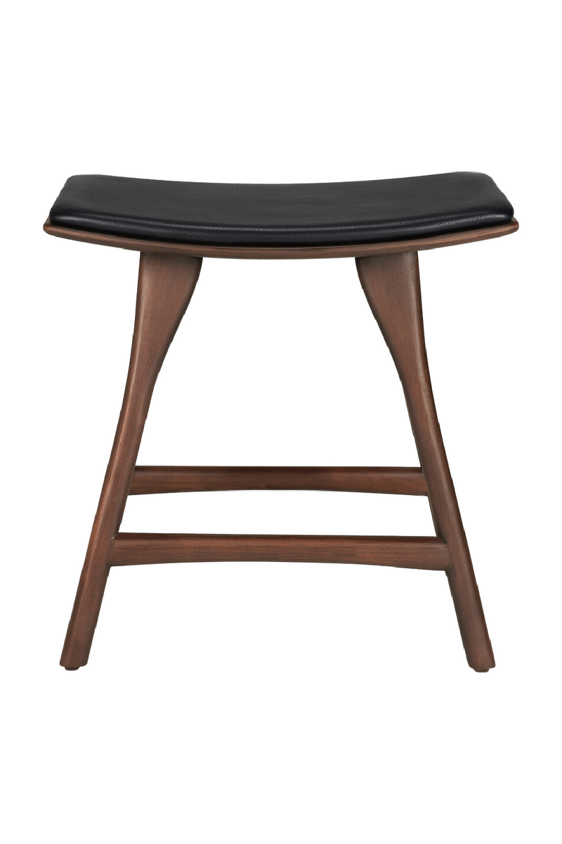 Varnished Teak Stool | Ethnicraft Osso | Woodfurniture.com