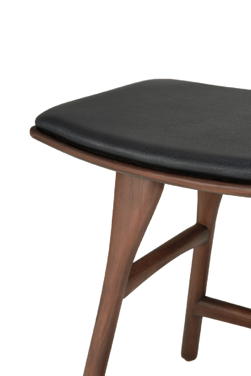 Varnished Teak Stool | Ethnicraft Osso | Woodfurniture.com