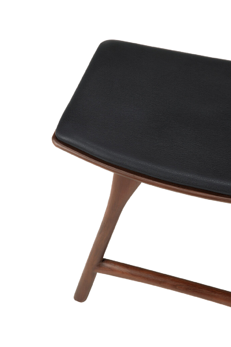 Varnished Teak Stool | Ethnicraft Osso | Woodfurniture.com