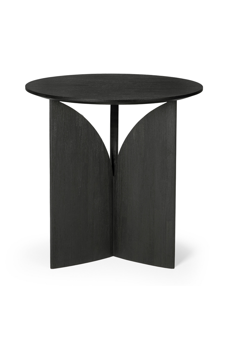 Black Teak Side Table | Ethnicraft Fin | Woodfurniture.com