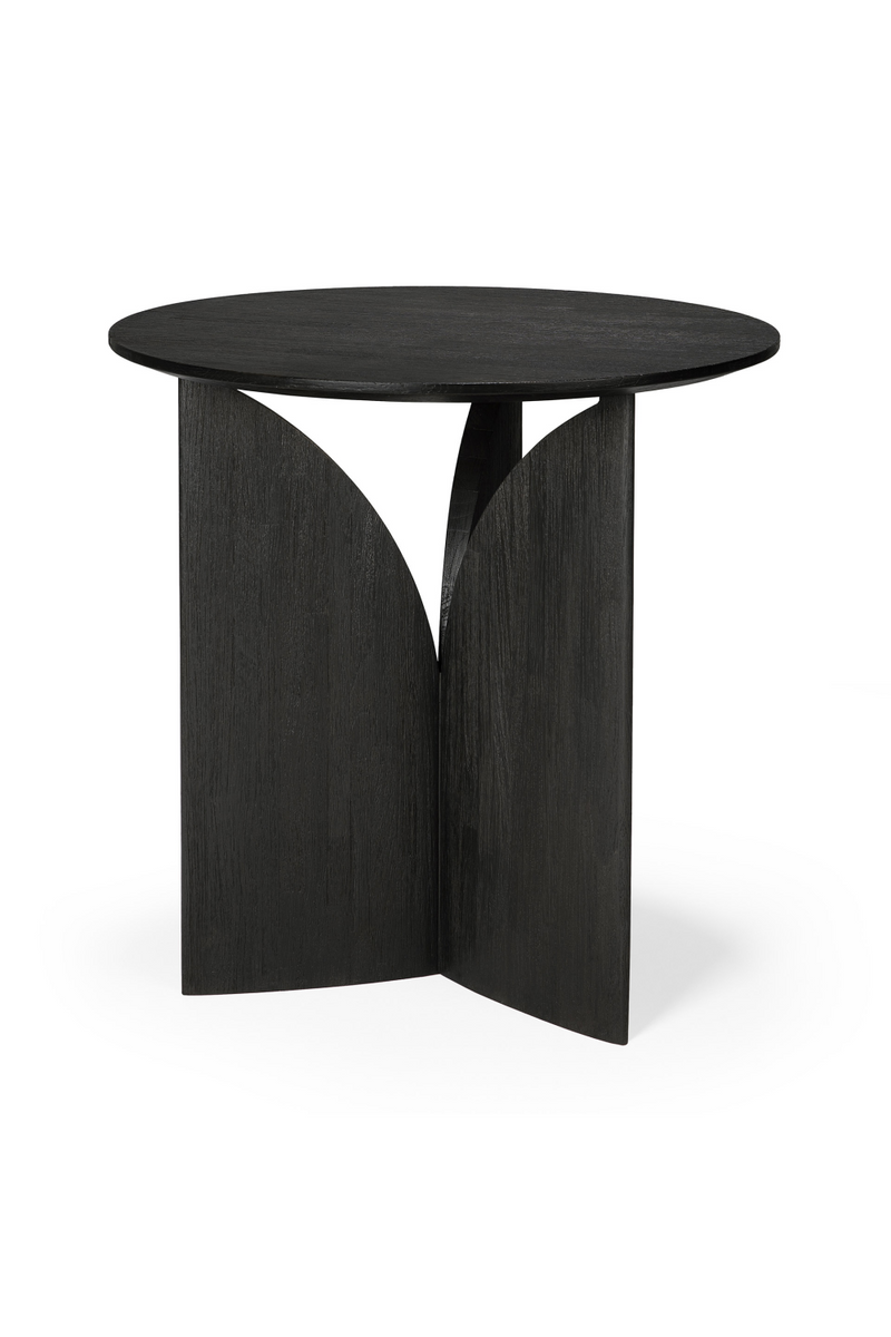 Black Teak Side Table | Ethnicraft Fin | Woodfurniture.com