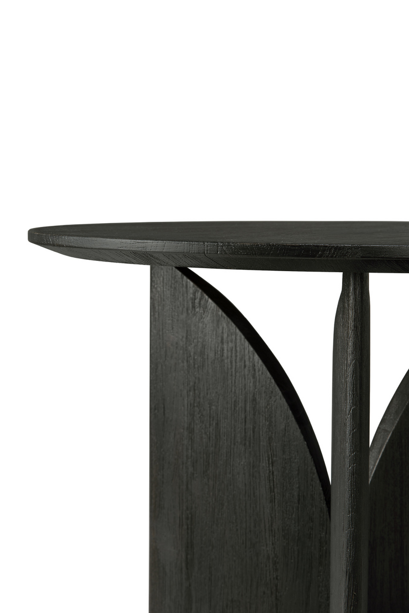 Black Teak Side Table | Ethnicraft Fin | Woodfurniture.com