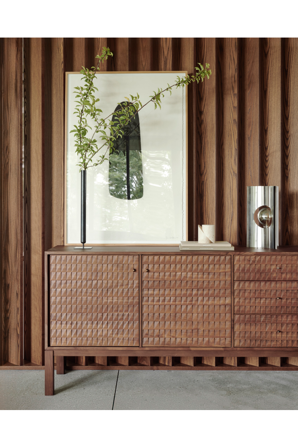 Hand-carved Paneled Sideboard | Ethnicraft Sono | Woodfurniture.com