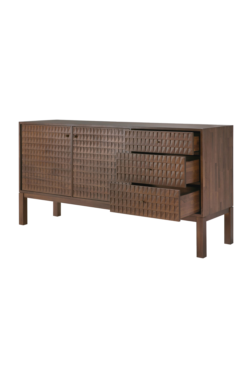 Hand-carved Paneled Sideboard | Ethnicraft Sono | Woodfurniture.com