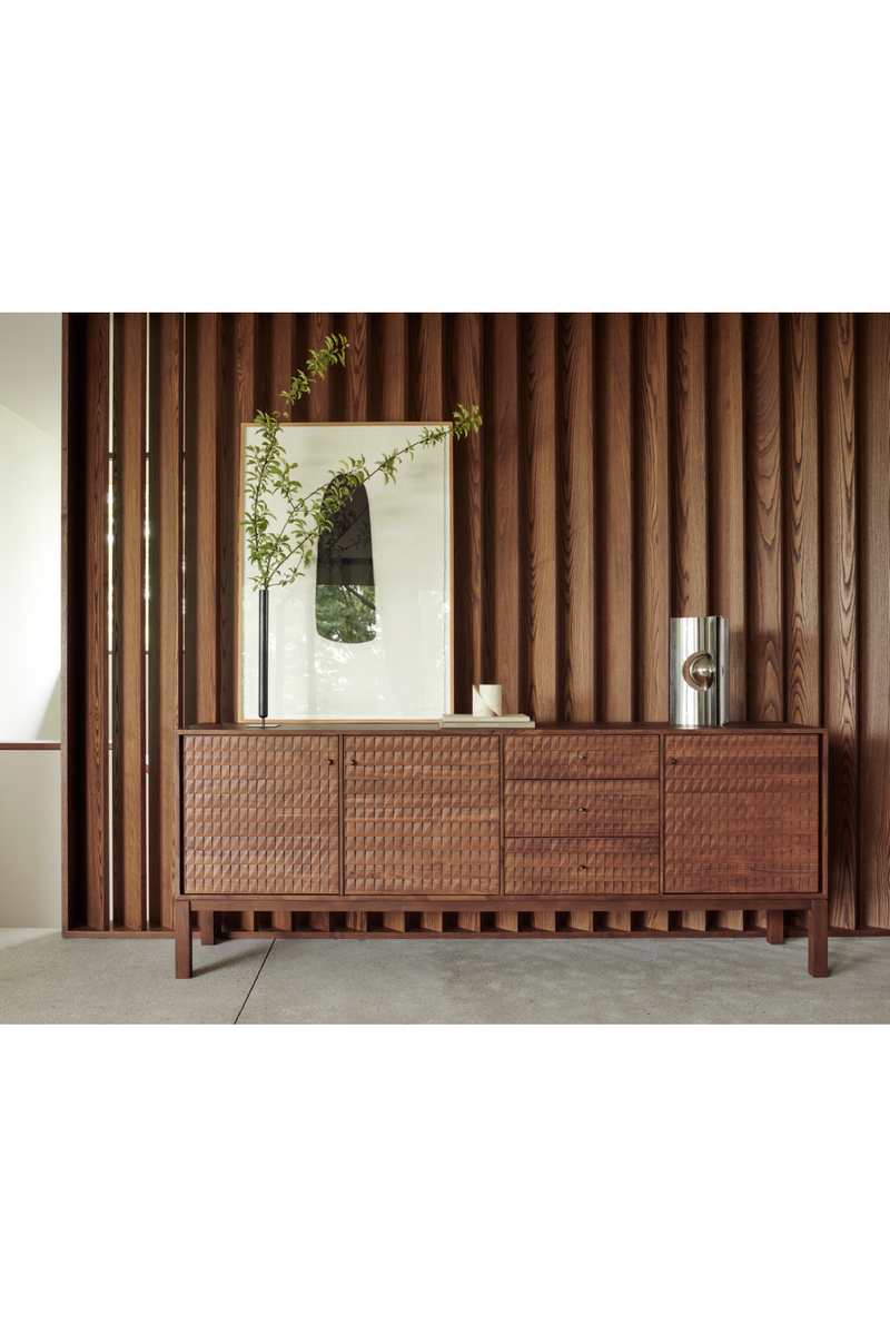 Hand-carved Paneled Sideboard | Ethnicraft Sono | Woodfurniture.com