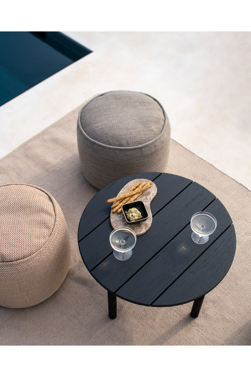 Round Outdoor Pouf | Ethnicraft Donut | Woodfurniture.com