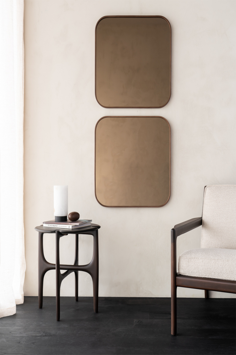 Walnut Framed Wall Mirror | Ethnicraft Camber | Oroatrade.com