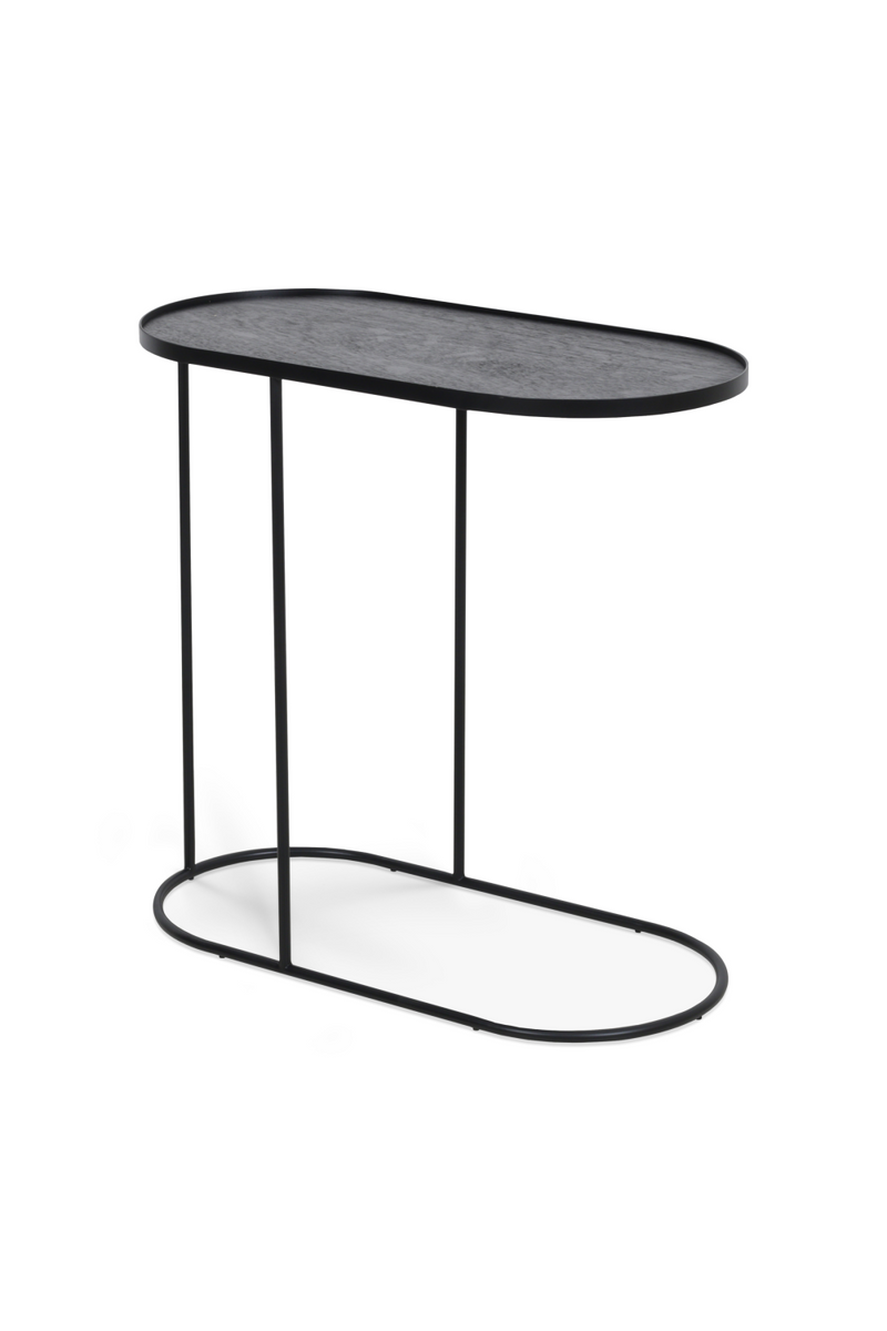 Black Tray Side Table | Ethnicraft Oblong | Woodfurniture.com