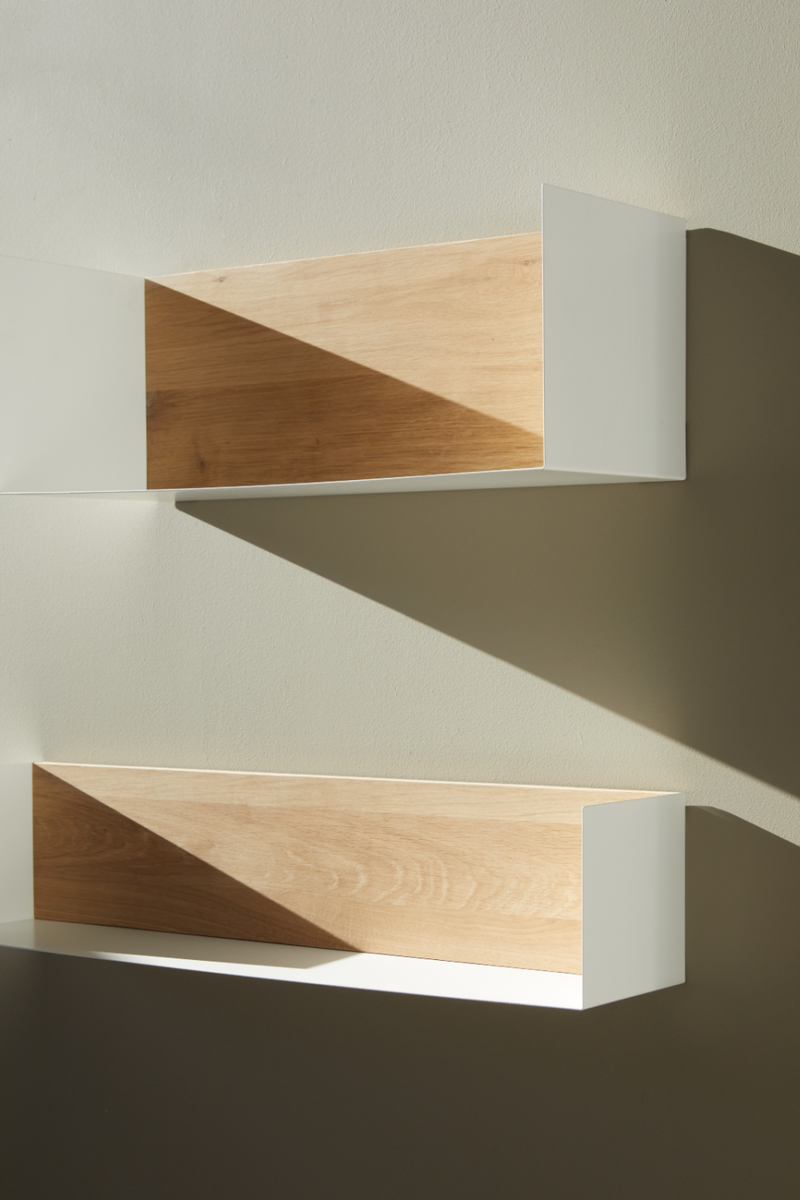 Minimalist Oak Wall Shelf | Ethnicraft U | Woodfurniture.com