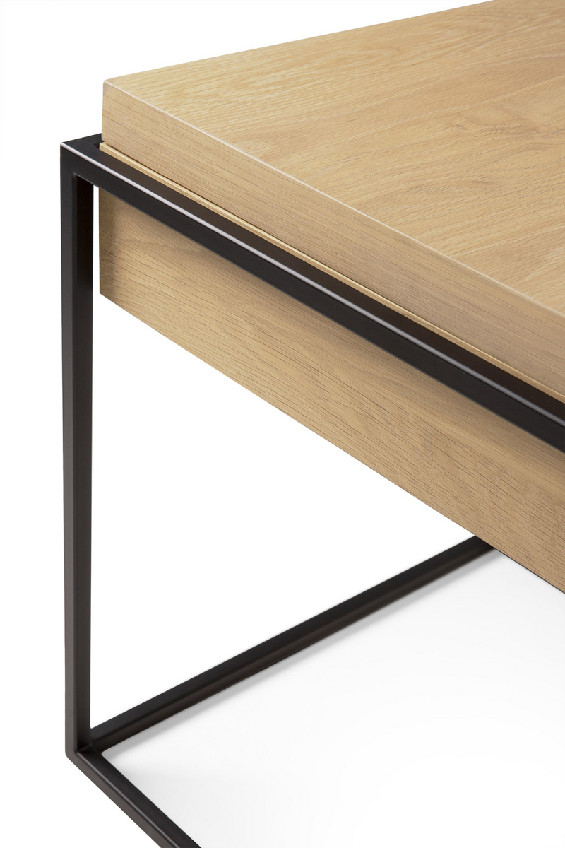 Oak Square Side Table | Ethnicraft Monolit | Woodfurniture.com