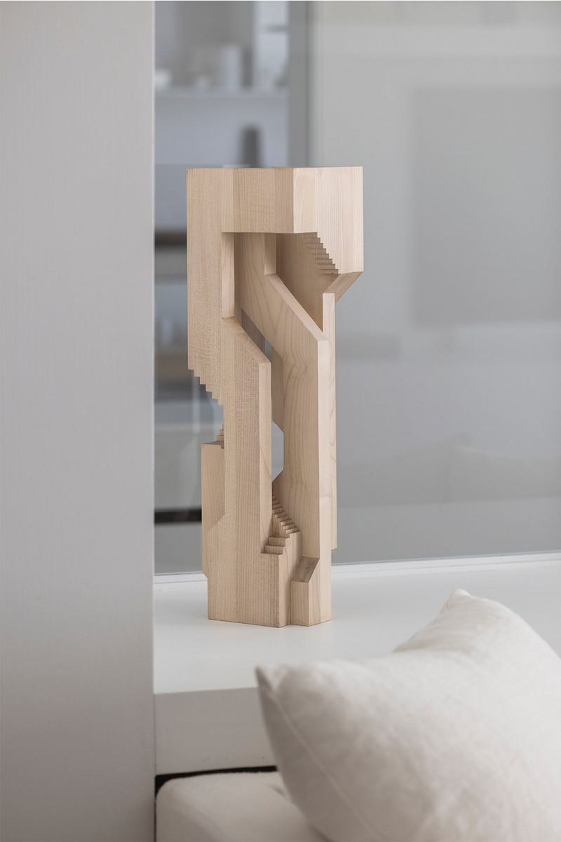 Abstract Stair Sculpture | Ethnicraft Circonvolution | Woodfurniture.com