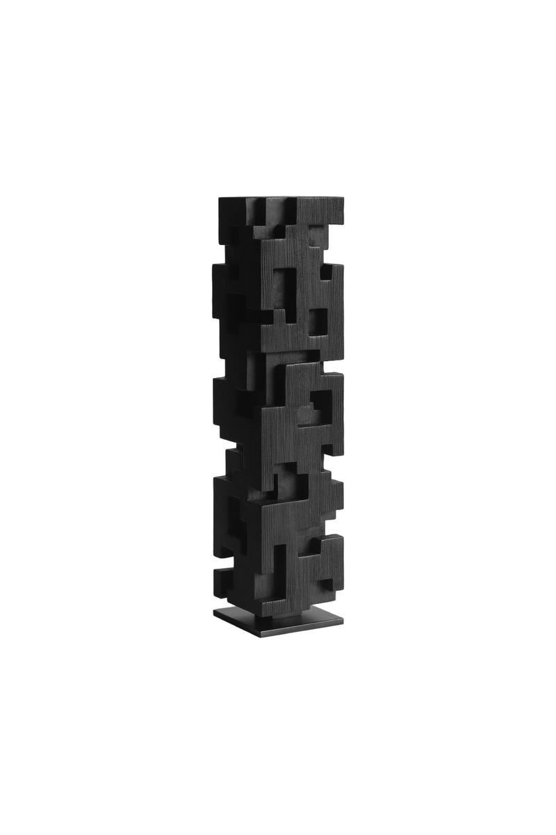 Black Teak Decorative Object | Ethnicraft Colonne | Woodfurniture.com