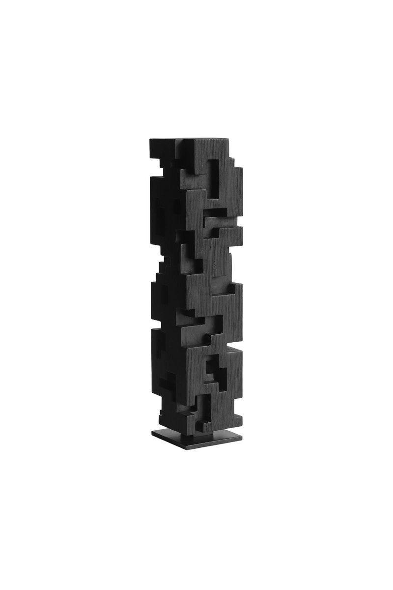 Black Teak Decorative Object | Ethnicraft Colonne | Woodfurniture.com