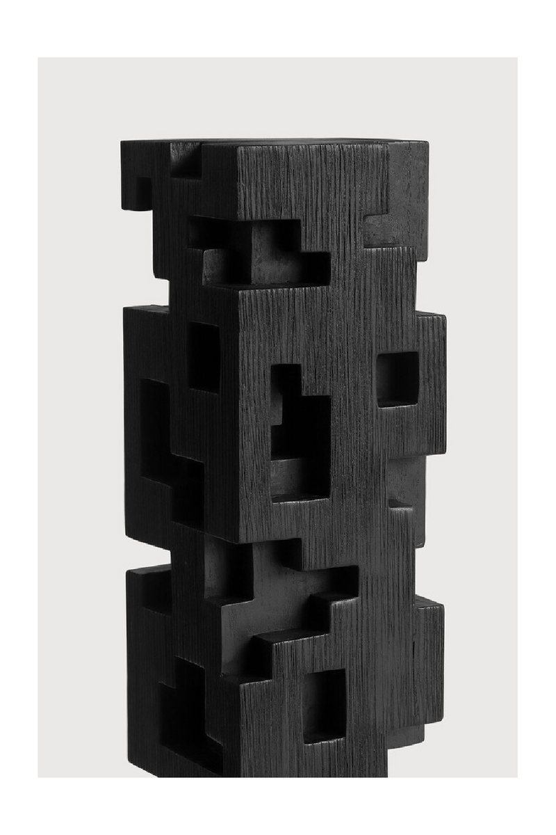 Black Teak Decorative Object | Ethnicraft Colonne | Woodfurniture.com