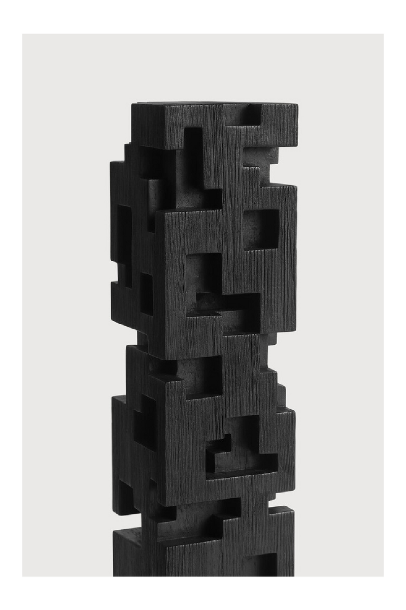 Black Teak Decorative Object | Ethnicraft Colonne | Woodfurniture.com