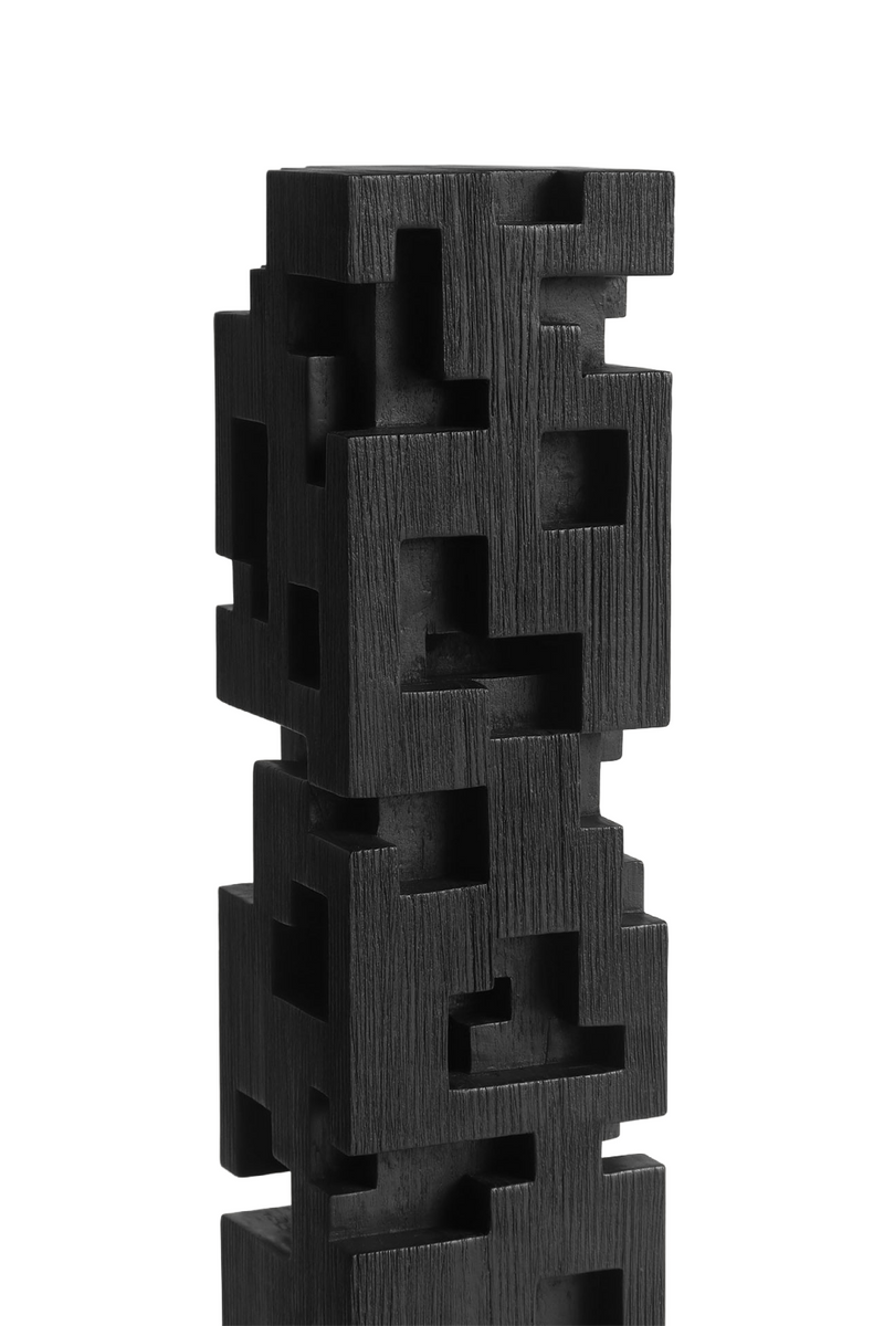 Black Teak Decorative Object | Ethnicraft Colonne | Woodfurniture.com