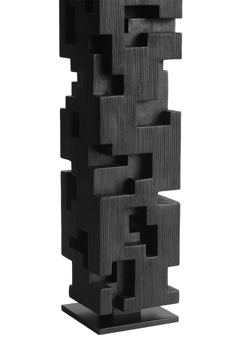 Black Teak Decorative Object | Ethnicraft Colonne | Woodfurniture.com