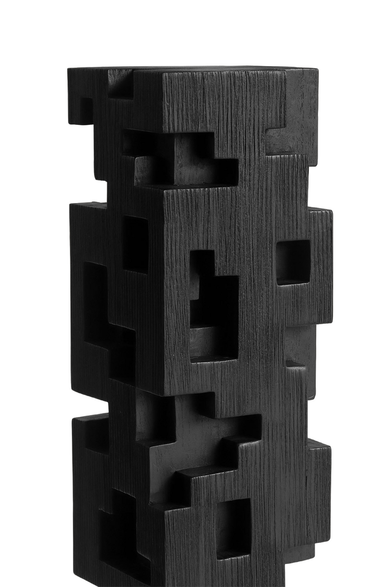 Black Teak Decorative Object | Ethnicraft Colonne | Woodfurniture.com